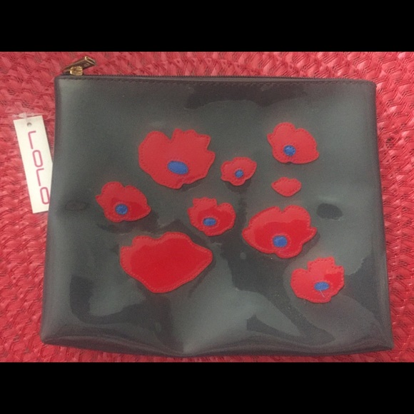 LOLO Hibiscus Design Cosmetics Bag | NWT - Picture 3 of 4